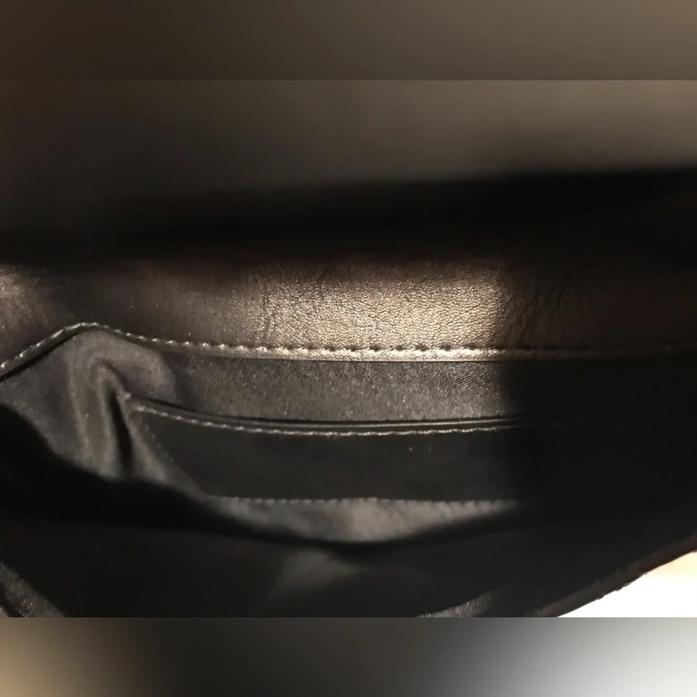NWOT Vintage Vince Comuto Vegan Leather Belt Purse Fanny Pack Black Large 42 In